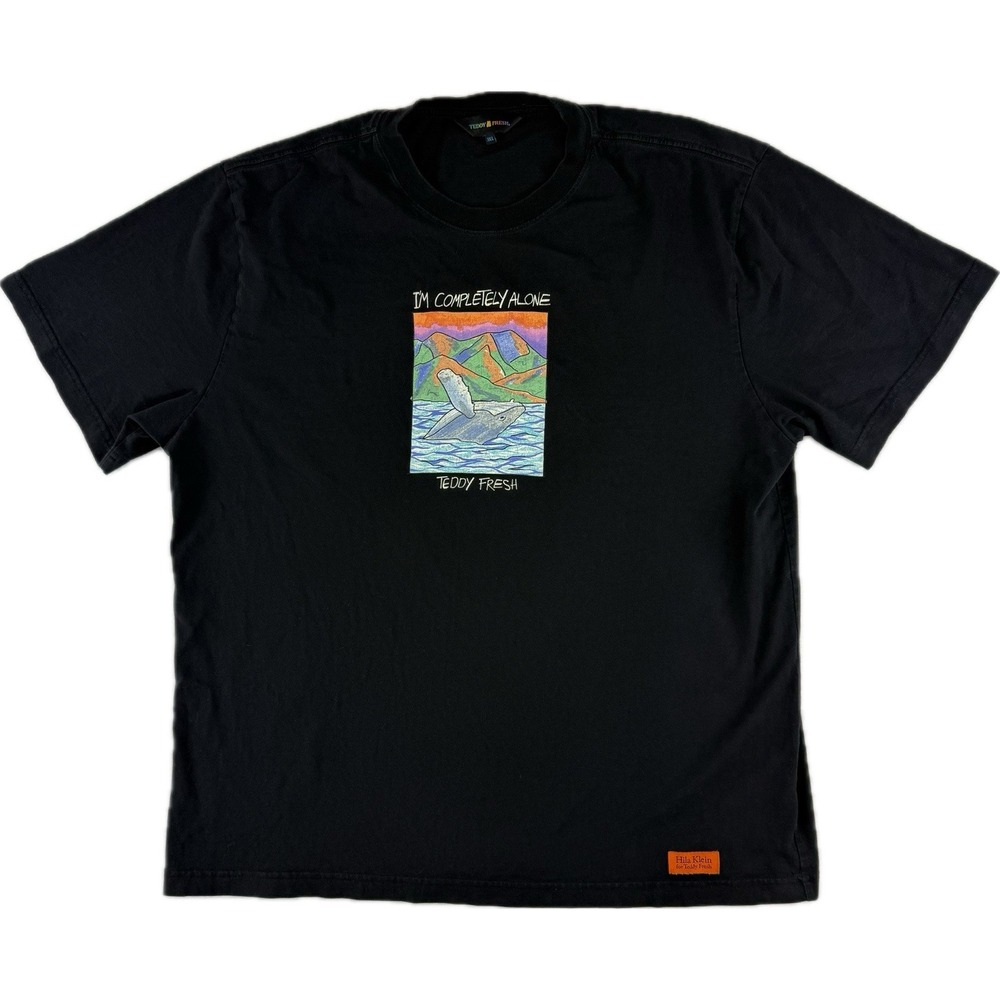 Teddy Fresh Collab Hila Klein‎ Brand T-Shirt Whale I'm Completely Alone Size 3XL